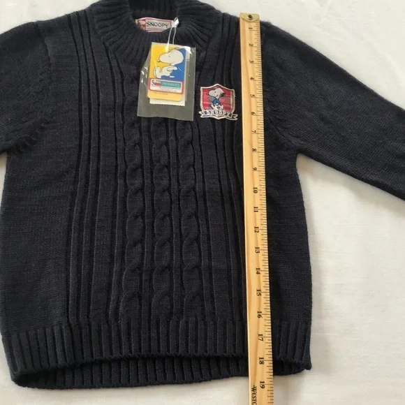 ✨Host✨pic Snoopy vintage sweater NWT peanuts. kids Sz 78 cm - Picture 14 of 16